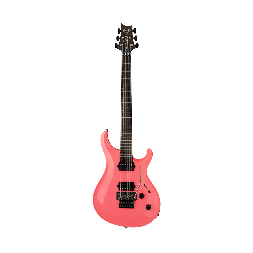 PRS Tekton Floyd Electric Guitar with Floyd Rose Tremolo - Hot Pink w/Black Satin Neck