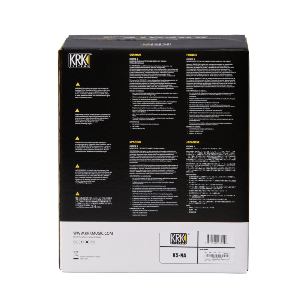 KRK - Kreate 5 Active 5" Studio Reference Monitor - Pair