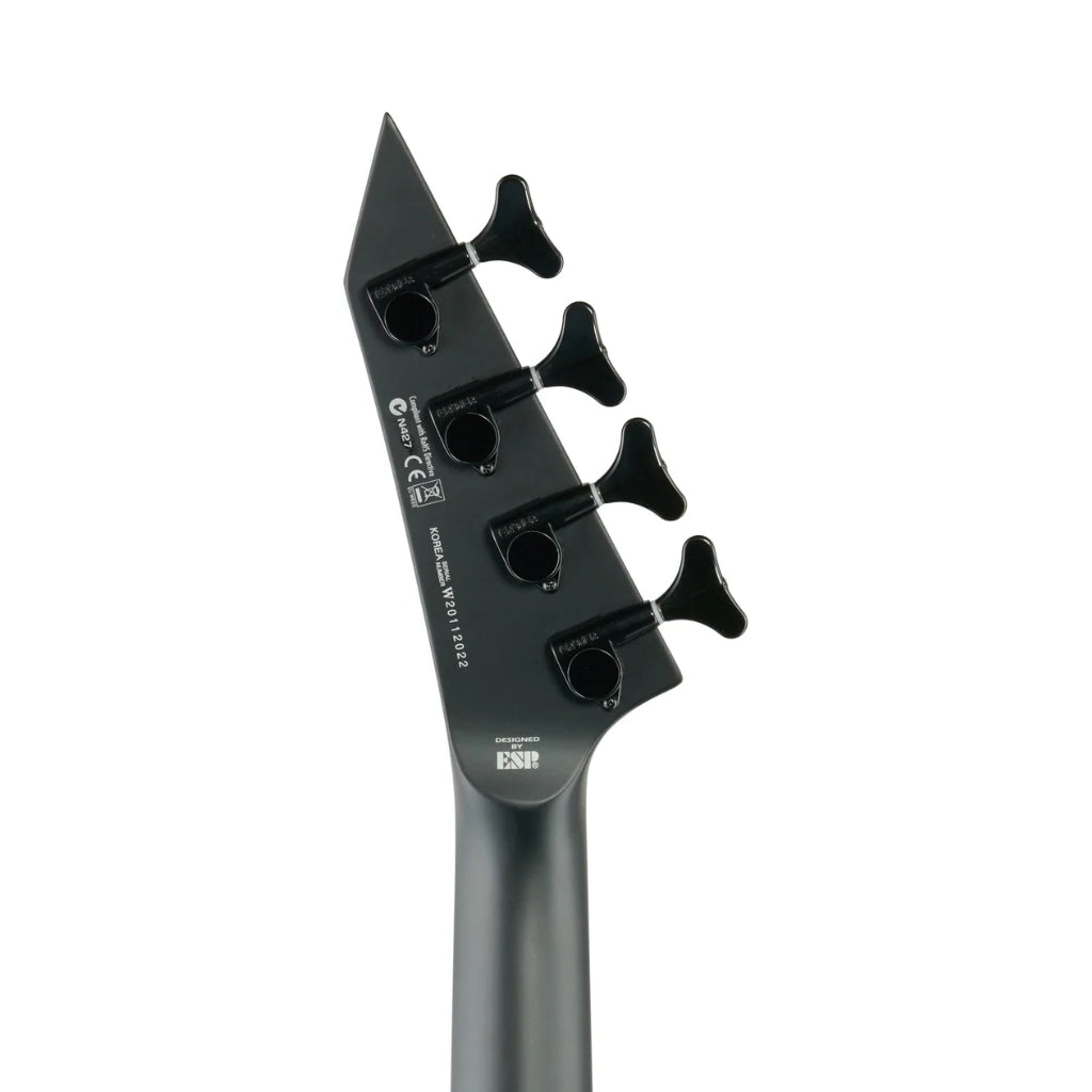 ESP LTD - M-4 Black Metal Bass Guitar - Black Satin