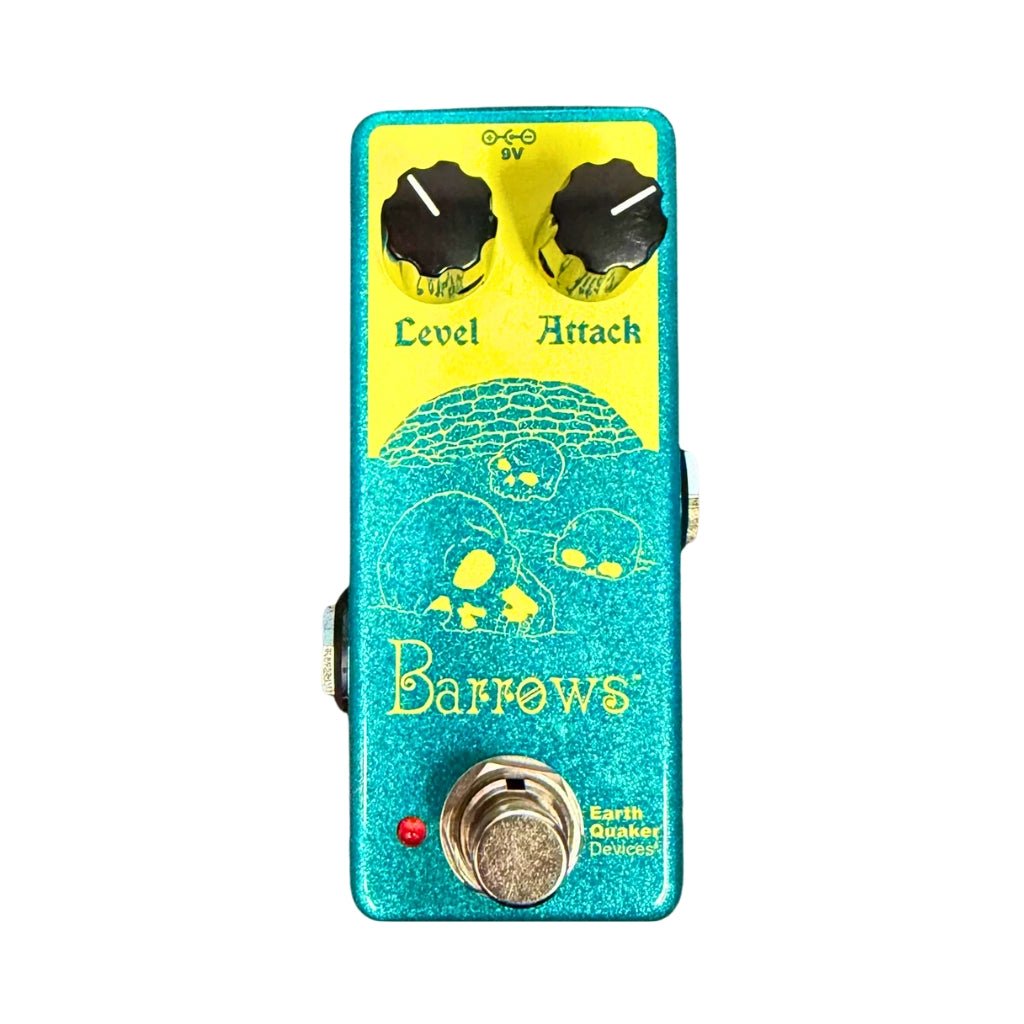 EarthQuaker Devices Barrows Fuzz Attacker Limited Edition Fuzz Pedal - Australian Green &amp; Gold Effects Pedals Sky Music