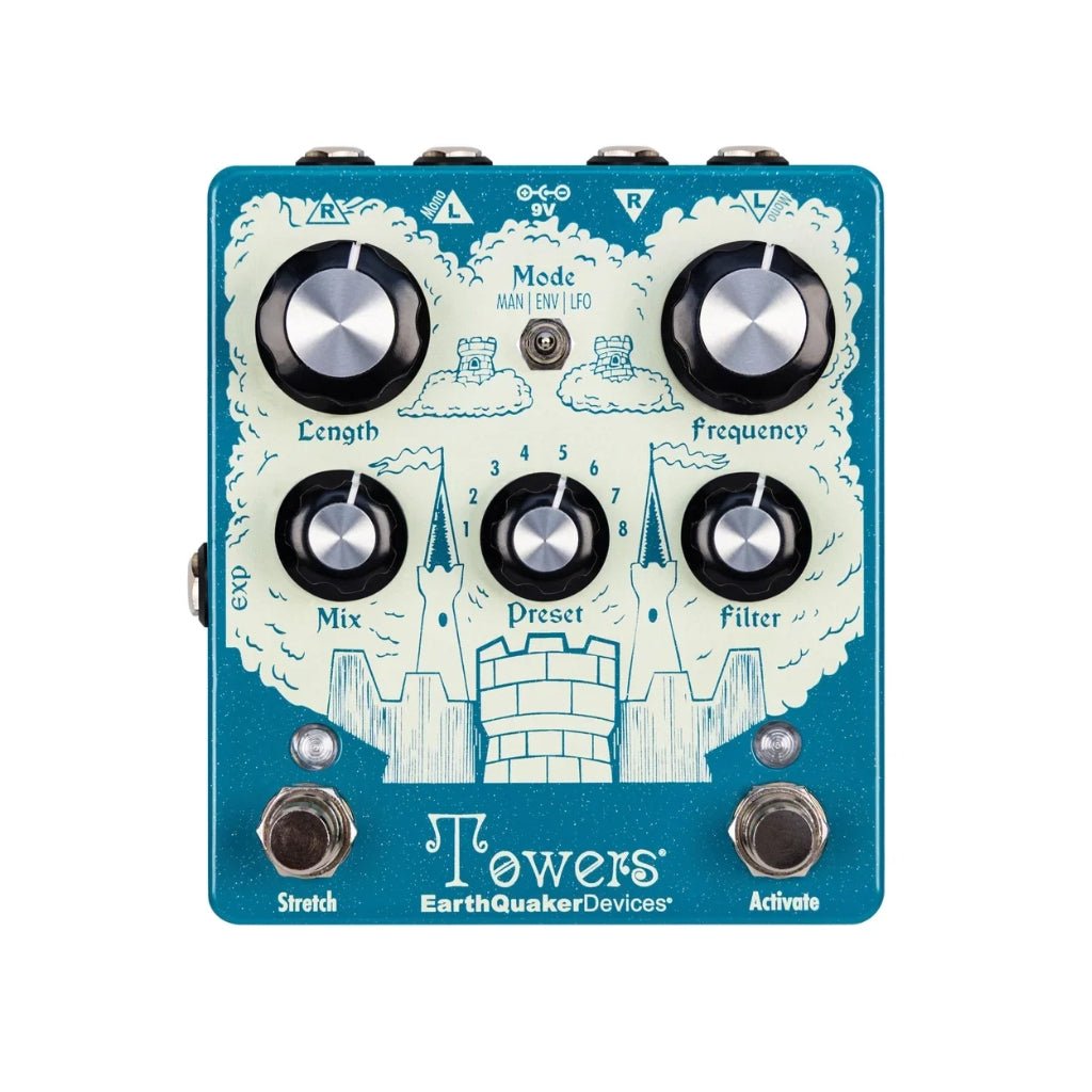 EarthQuaker Devices Towers Soundscape Generator Reverb Pedal Effects Pedals Sky Music