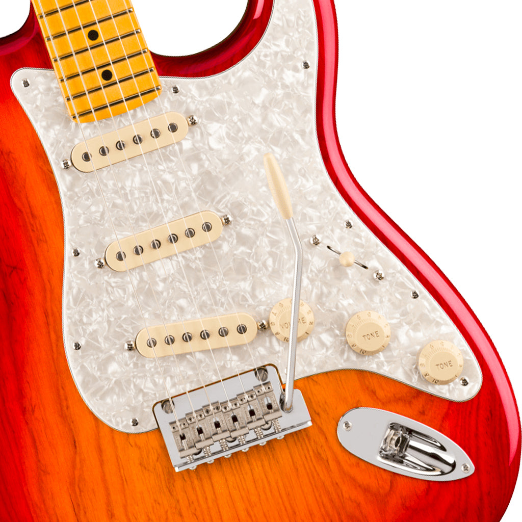 Fender American Professional Stratocaster Maple Electric Guitar - Aged Cherry Burst