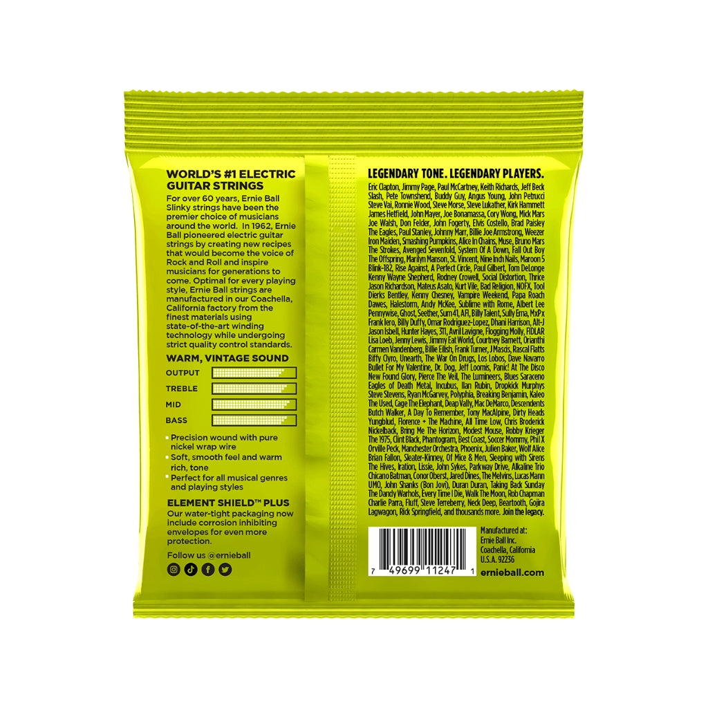Ernie Ball Regular Slinky Classic Rock N Roll Pure Nickel 10-46 Electric Guitar Strings - 3 Pack