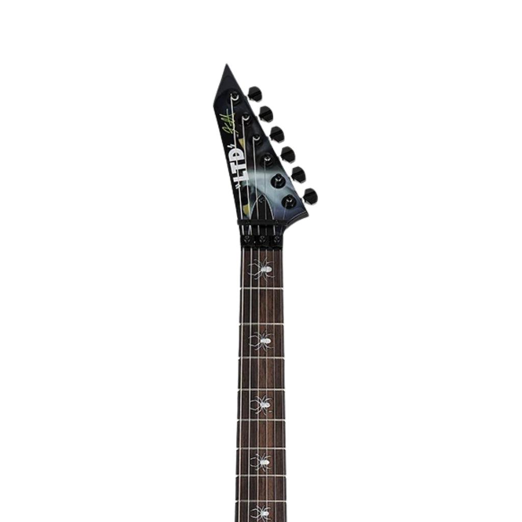 ESP LTD - Kirk Hammett Signature KH-WZ White Zombie Electric Guitar - Black with Graphic