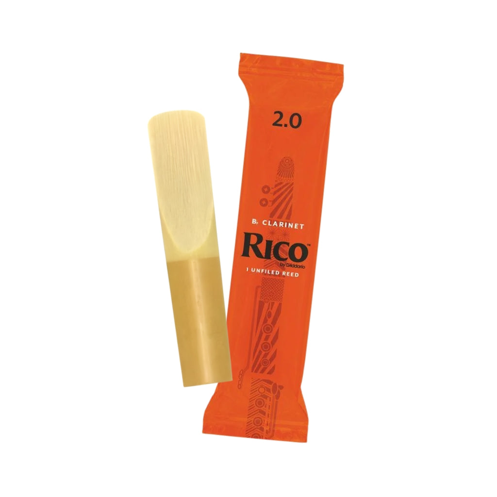 Rico by D'Addario Single Bb Clarinet Reed - Strength 2.0