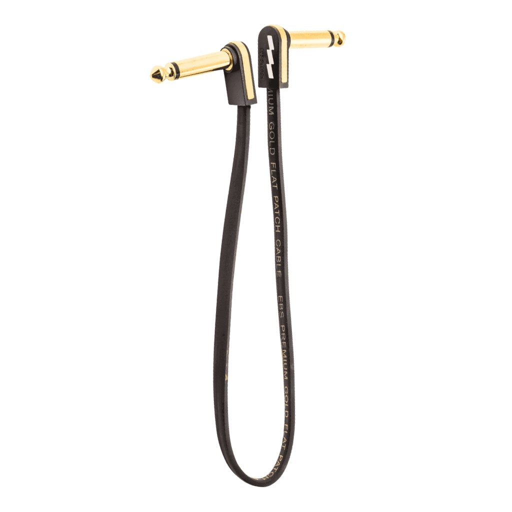 EBS PG-28 Premium Gold Plated Flat Patch Cable - 28cm Cables Sky Music