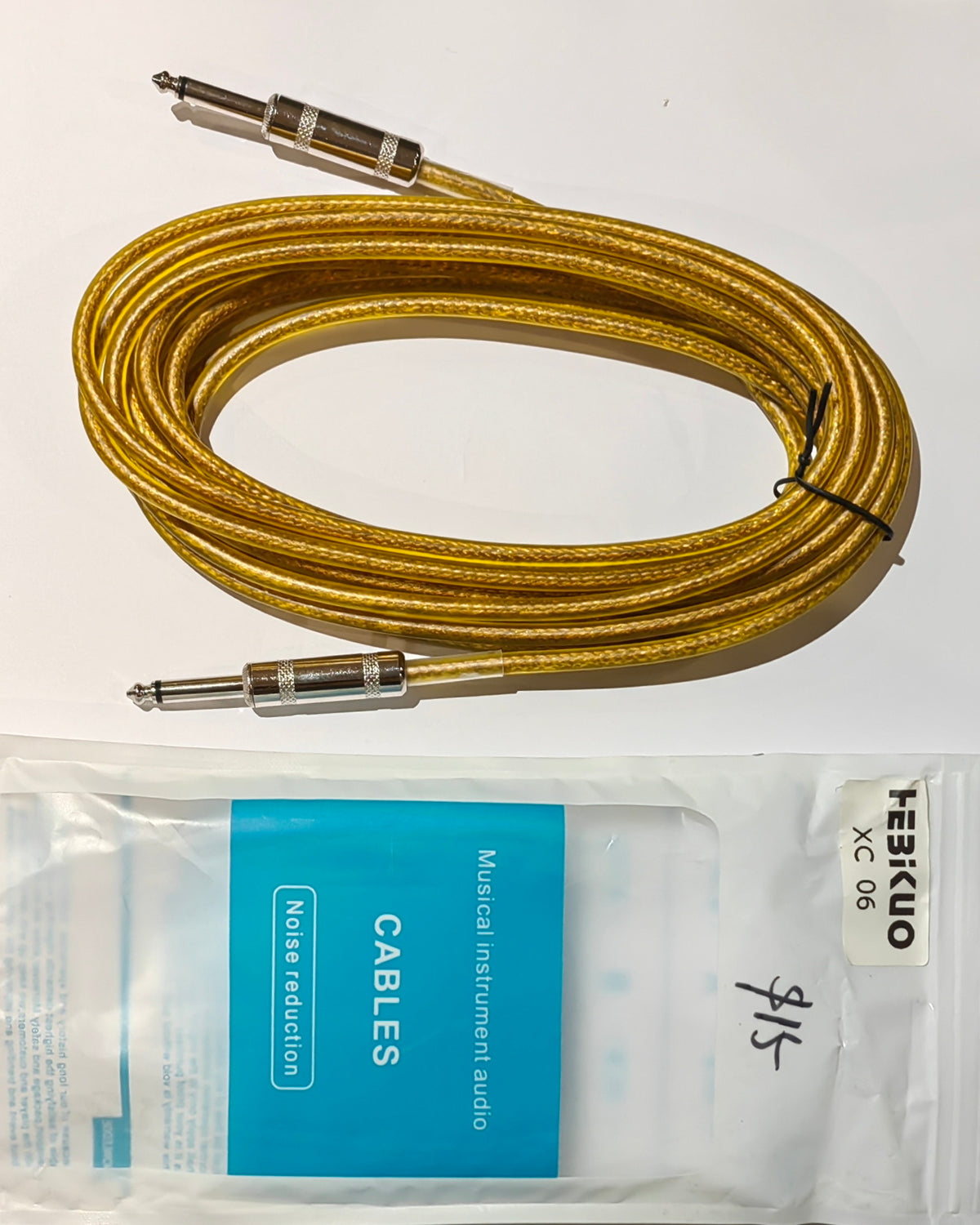 Hebikuo Instrument Cable XC-06 (transparent outer jacket)