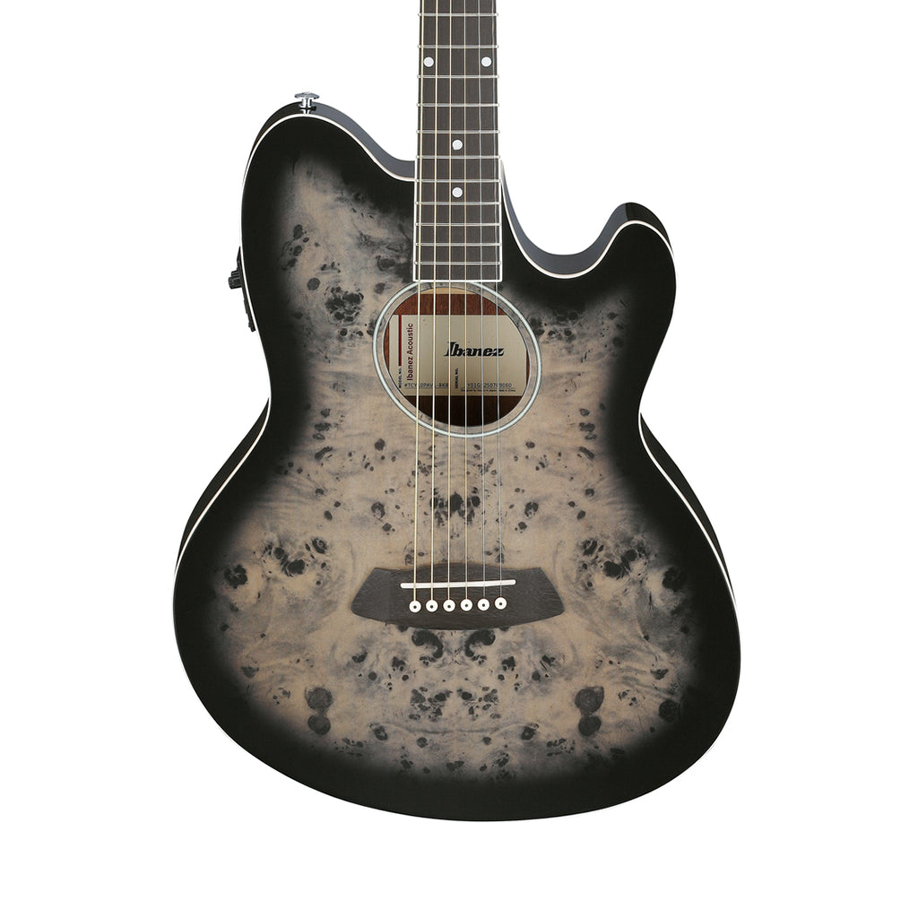 Ibanez TCY10PA Acoustic Guitar w/Pickup - Transparent Brown Black Burst High Gloss