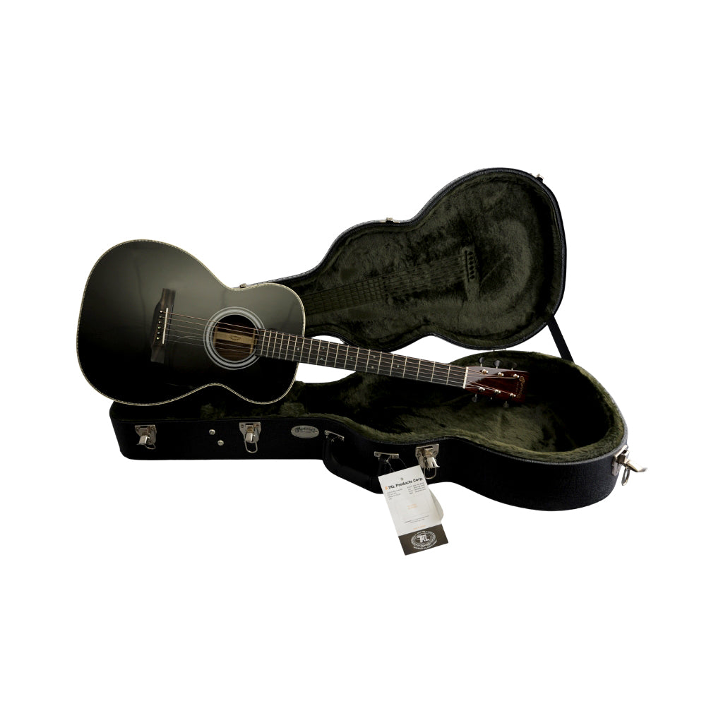 Martin Custom Shop 0-14 Wild Grain East Indian Rosewood Back & Sides Concert Acoustic Guitar - Black Top