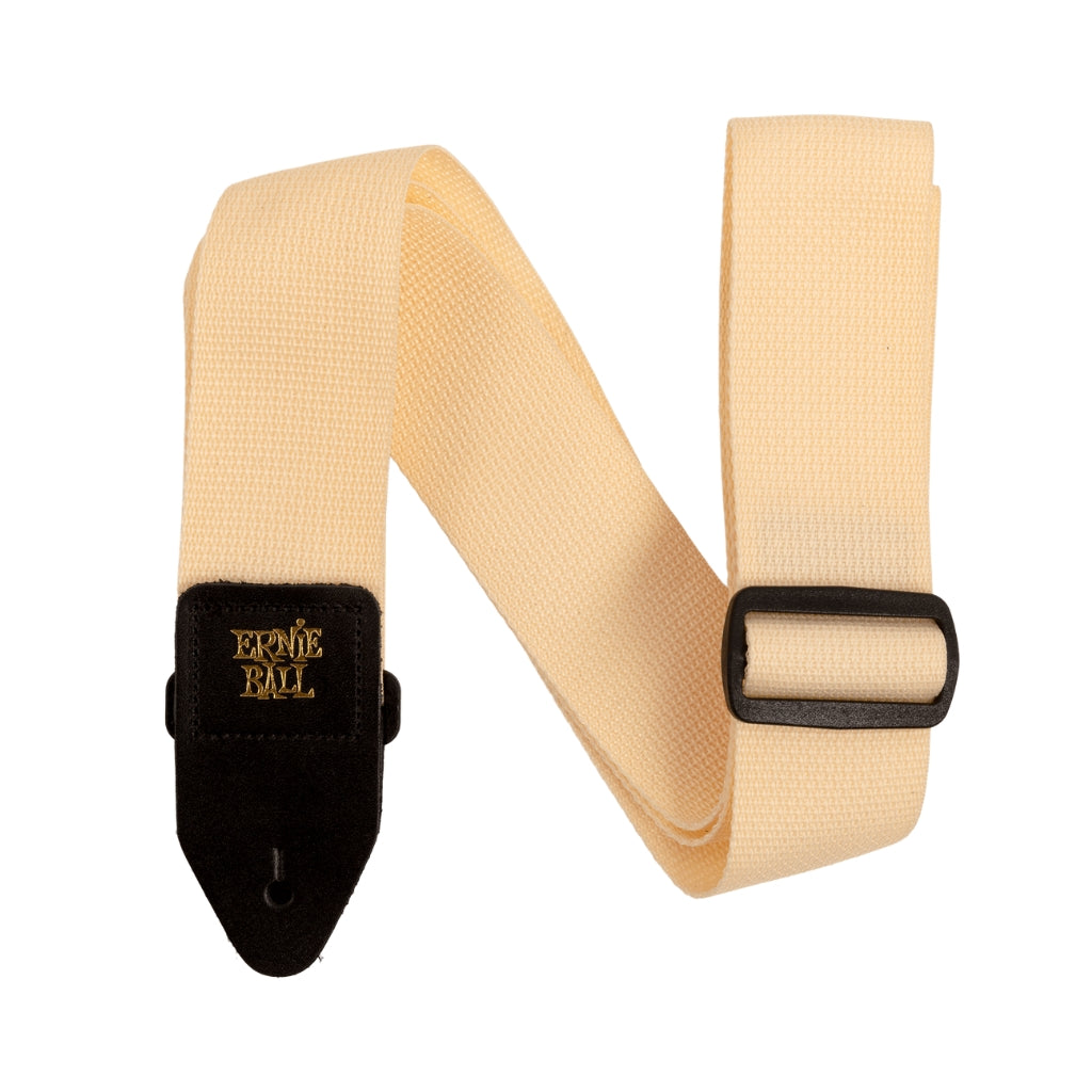 Ernie Ball - Polypro Guitar Strap/Bass Strap - Cream and Black