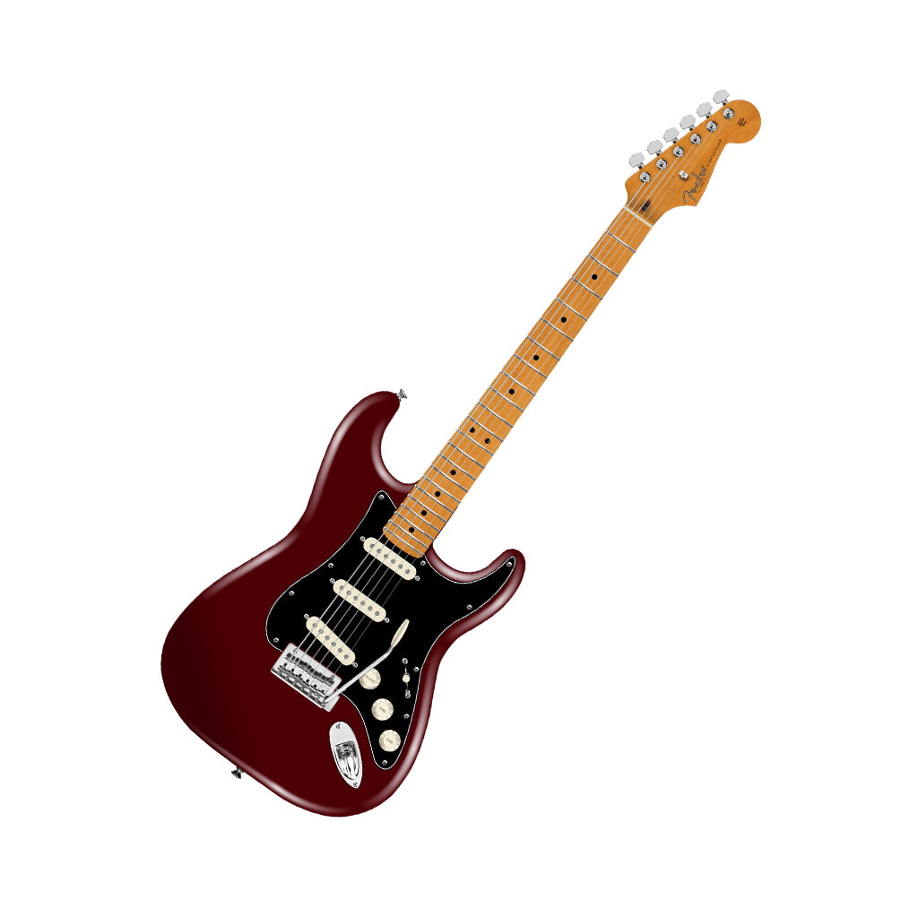 Fender American Professional Stratocaster Maple Electric Guitar - Oxblood