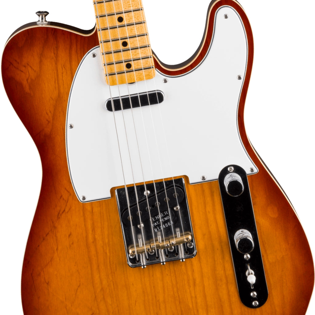 Fender - Postmodern Telecaster DLX Closet Classic Electric Guitar - Aged Violin Burst, Quartersawn Maple Neck
