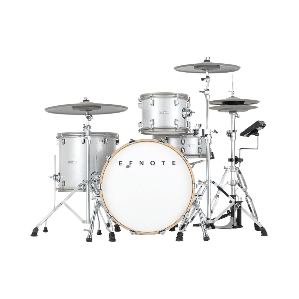EFNOTE EST7 Electronic Drum Kit w/A+C+D Package - White Sparkle Electronic Drum Kits Sky Music