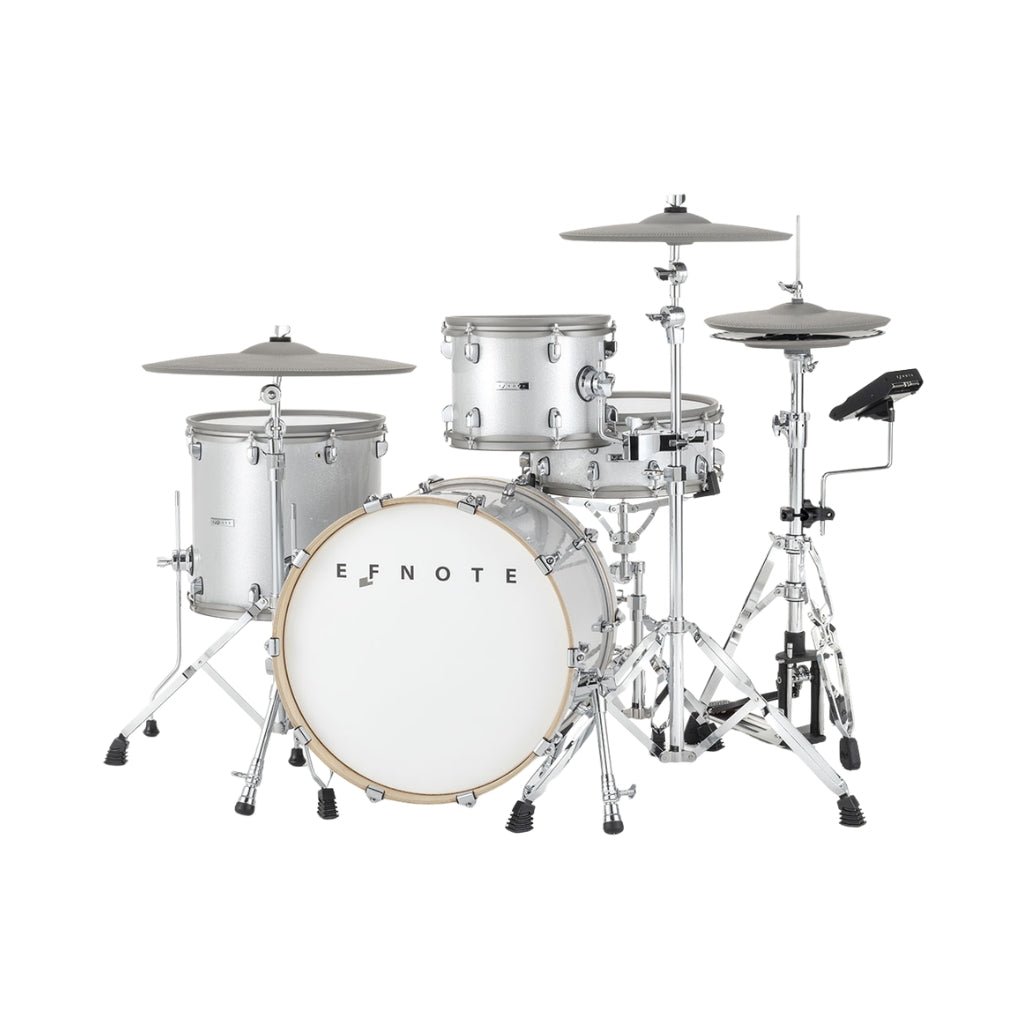 EFNOTE EST7 Electronic Drum Kit w/A+C+D Package - White Sparkle Electronic Drum Kits Sky Music