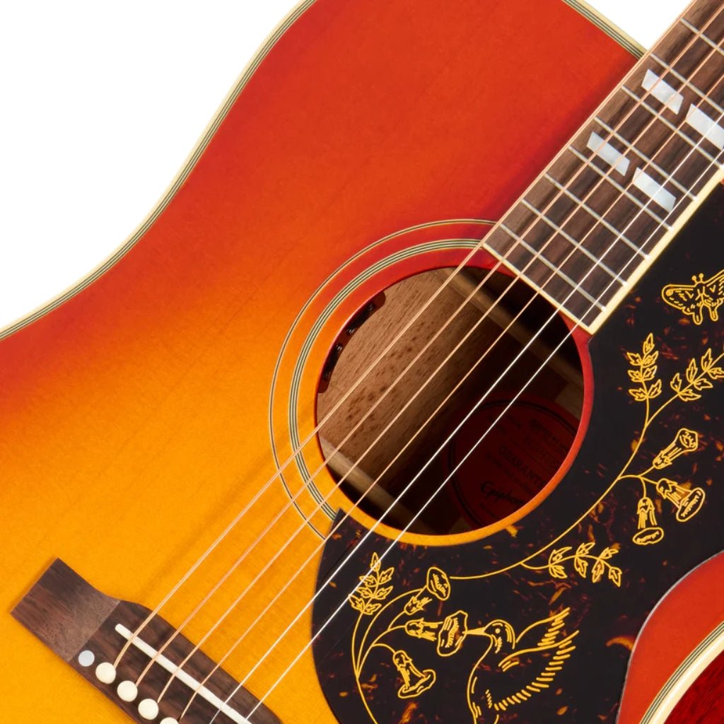 Epiphone 1960 Hummingbird Reissue Acoustic/Electric Guitar - Heritage Cherry Sunburst Acoustic Guitars Sky Music