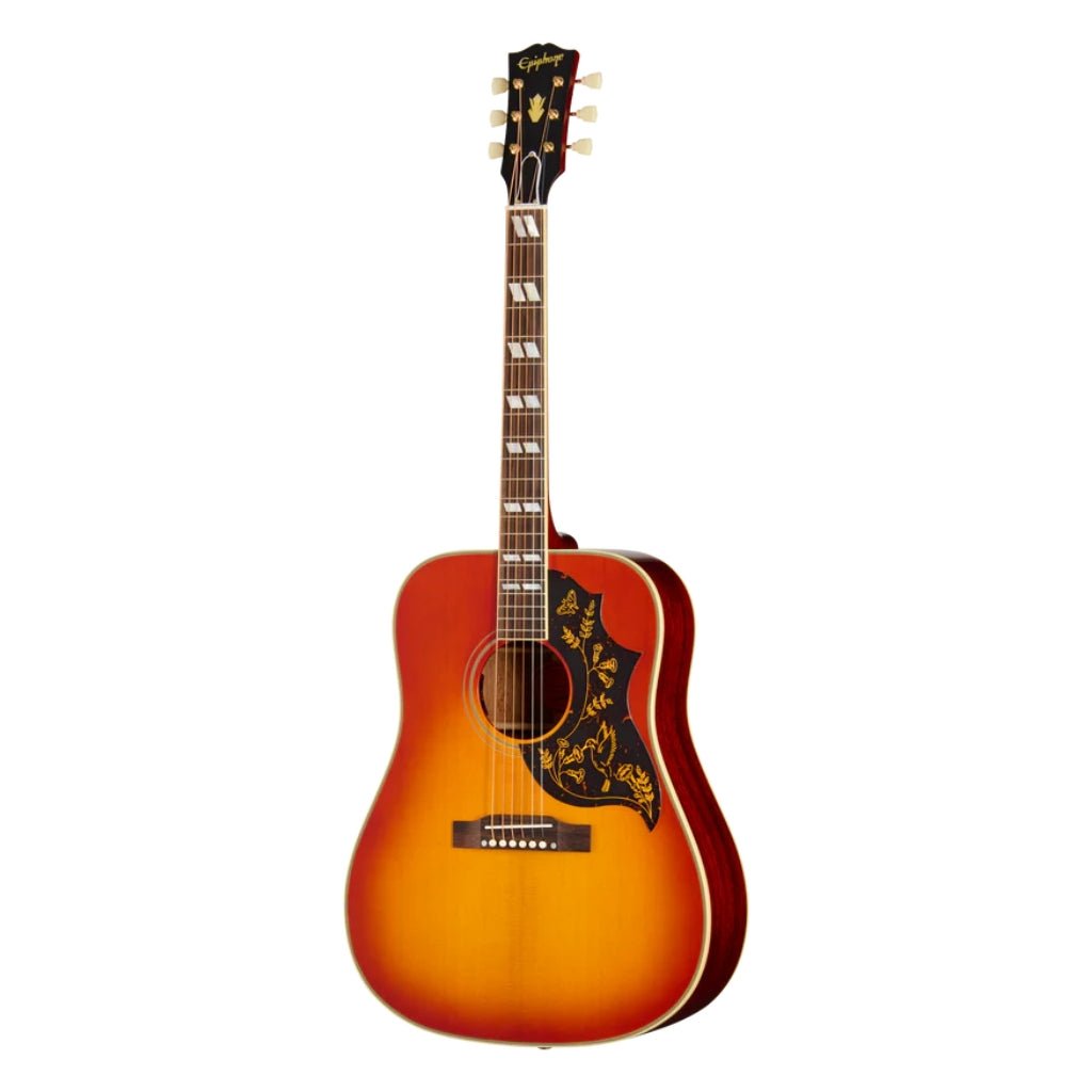 Epiphone 1960 Hummingbird Reissue Acoustic/Electric Guitar - Heritage Cherry Sunburst Acoustic Guitars Sky Music