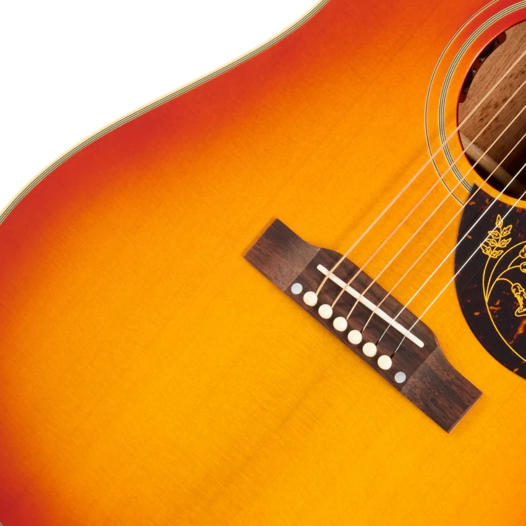 Epiphone 1960 Hummingbird Reissue Acoustic/Electric Guitar - Heritage Cherry Sunburst Acoustic Guitars Sky Music