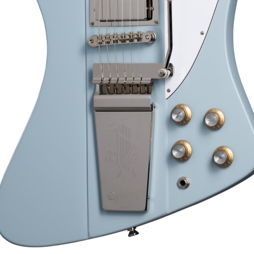 Epiphone 1963 Firebird V Maestro In Case Frost Blue Electric Guitars Sky Music