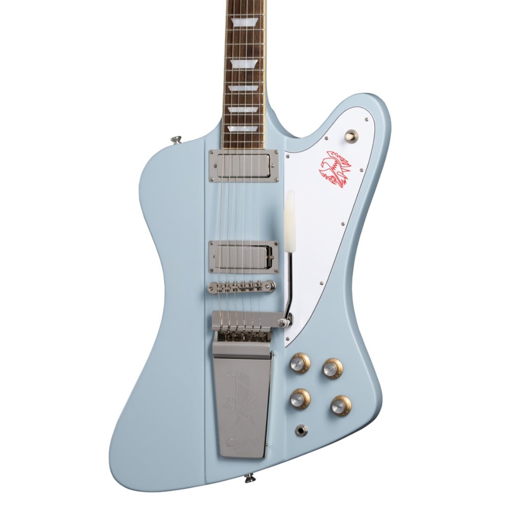 Epiphone 1963 Firebird V Maestro In Case Frost Blue Electric Guitars Sky Music