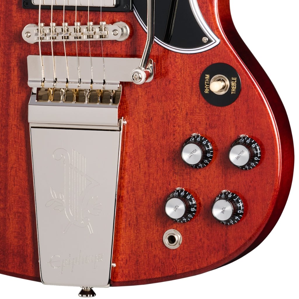 Epiphone 1964 SG Standard Reissue with Maestro Vibrola Electric Guitar - Cherry Red Electric Guitars Sky Music