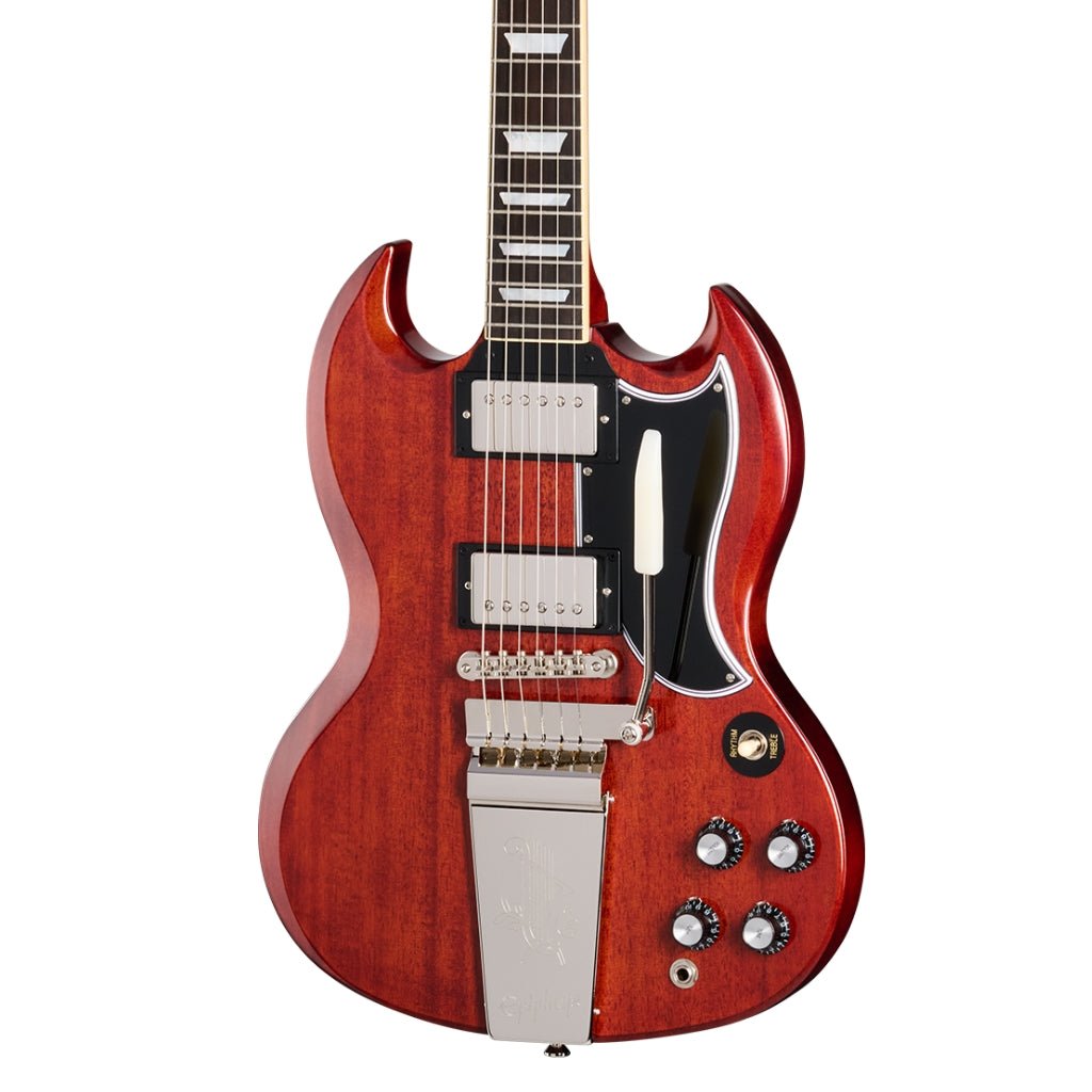 Epiphone 1964 SG Standard Reissue with Maestro Vibrola Electric Guitar - Cherry Red Electric Guitars Sky Music