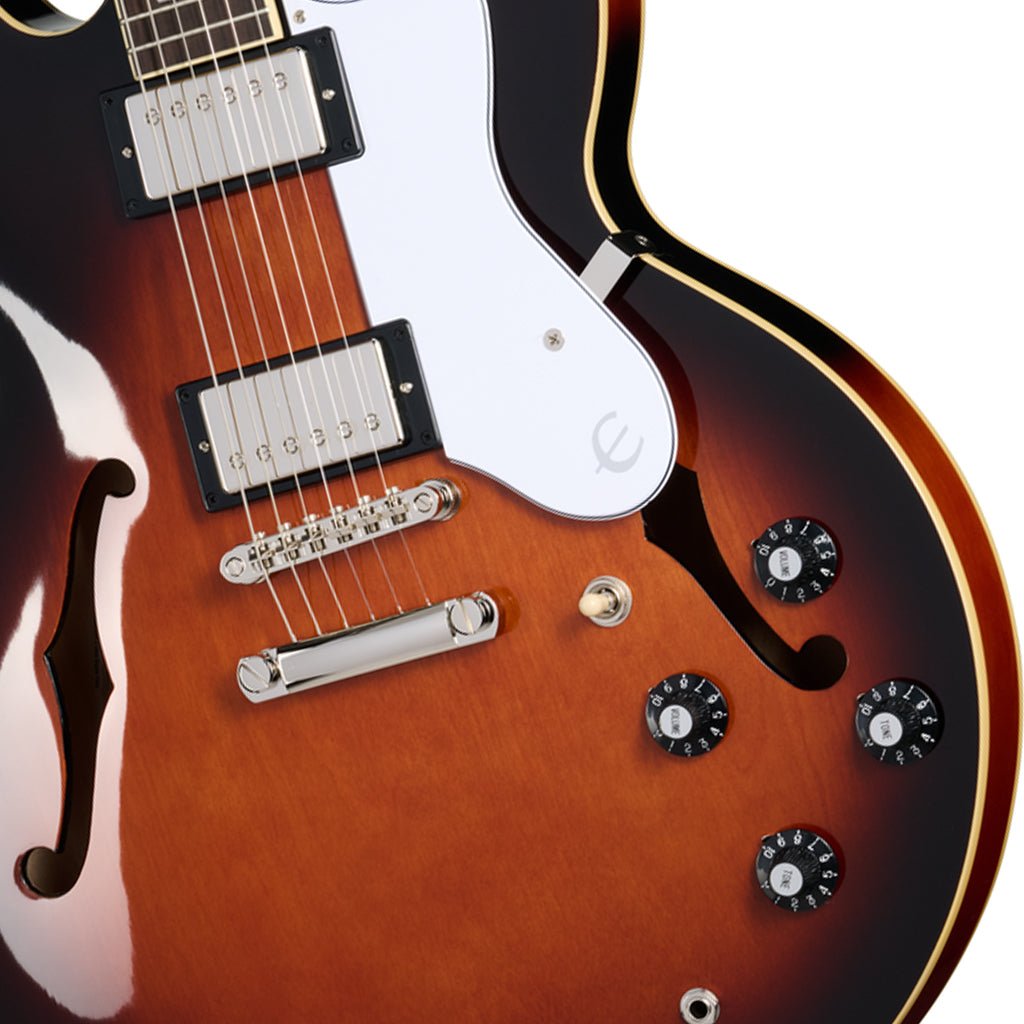 Epiphone Bonehead Riviera - Dark Tobacco Burst Electric Guitars Sky Music