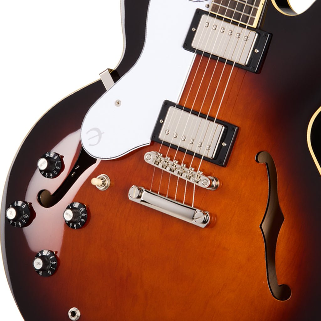 Epiphone Bonehead Riviera Left Handed - Dark Tobacco Burst Electric Guitars Sky Music