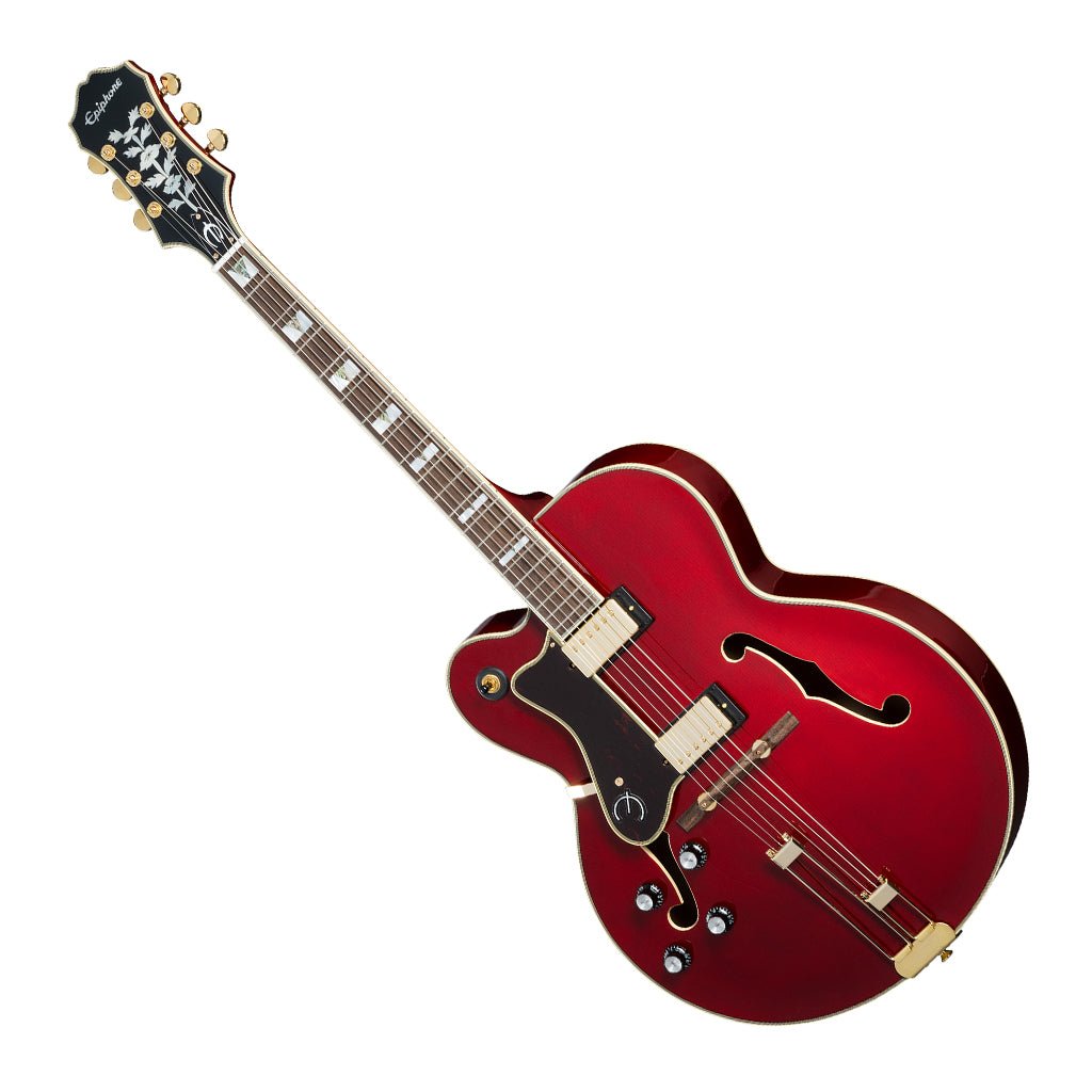 Epiphone Broadway Left-handed Hollowbody Electric Guitar - Wine Red Electric Guitars Sky Music