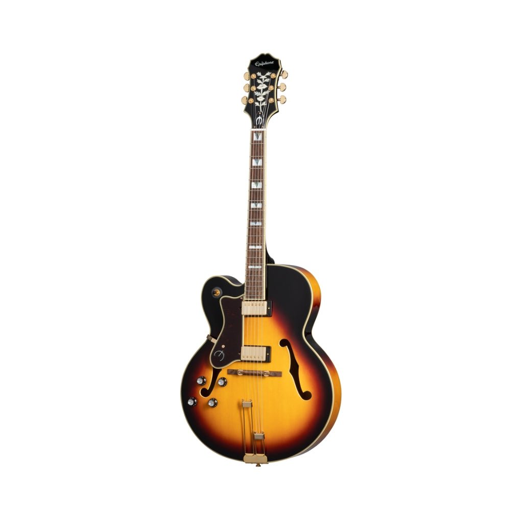Epiphone Broadway Rosewood Left-handed Hollowbody Electric Guitar - Vintage Sunburst Electric Guitars Sky Music