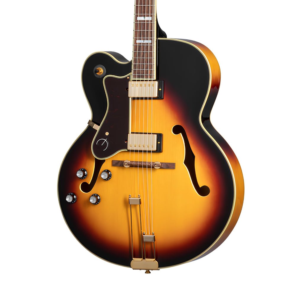 Epiphone Broadway Rosewood Left-handed Hollowbody Electric Guitar - Vintage Sunburst Electric Guitars Sky Music