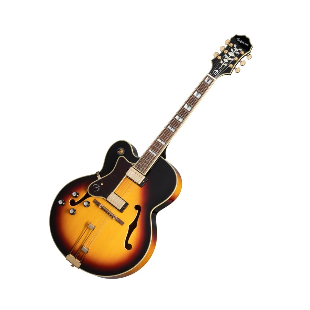 Epiphone Broadway Rosewood Left-handed Hollowbody Electric Guitar - Vintage Sunburst Electric Guitars Sky Music