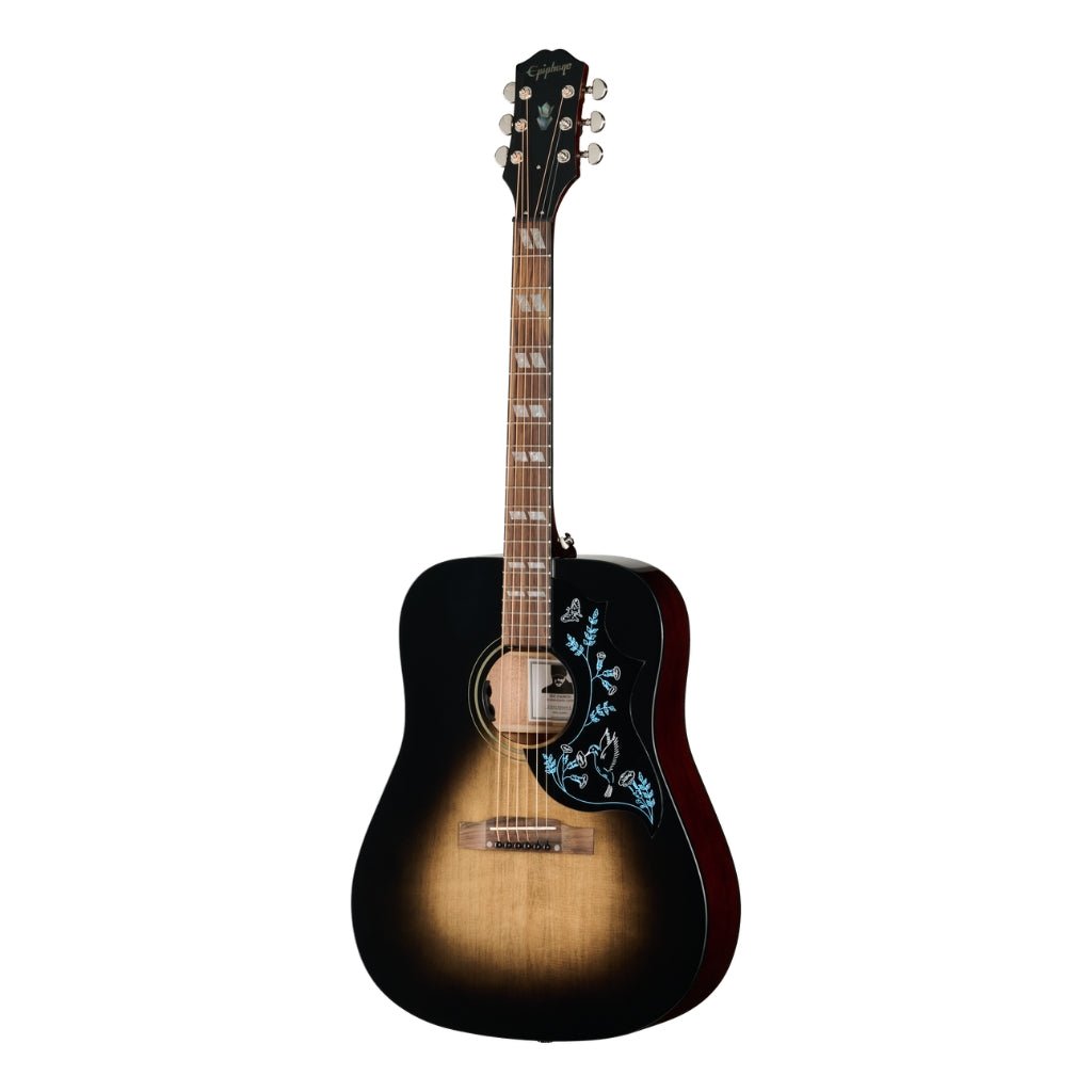 Epiphone Eric Church Hummingbird Dark Acoustic Guitar - Cobra Burst Acoustic Guitars Sky Music
