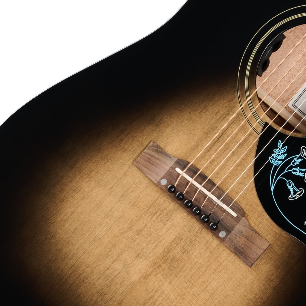 Epiphone Eric Church Hummingbird Dark Acoustic Guitar - Cobra Burst Acoustic Guitars Sky Music