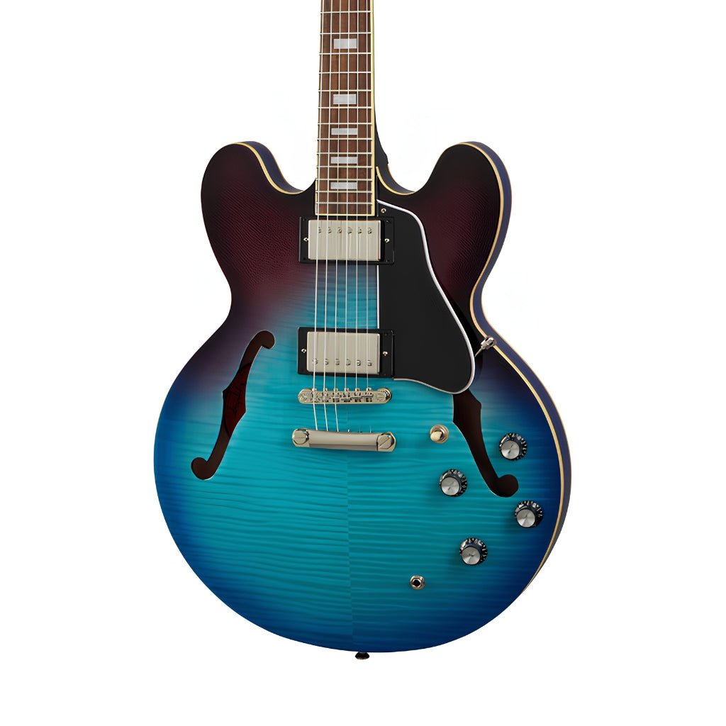 Epiphone ES-335 Figured Semi-Hollow Electric Guitar - Blueberry Burst Electric Guitars Sky Music