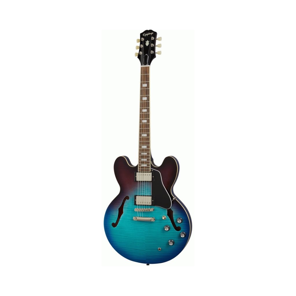 Epiphone ES-335 Figured Semi-Hollow Electric Guitar - Blueberry Burst Electric Guitars Sky Music