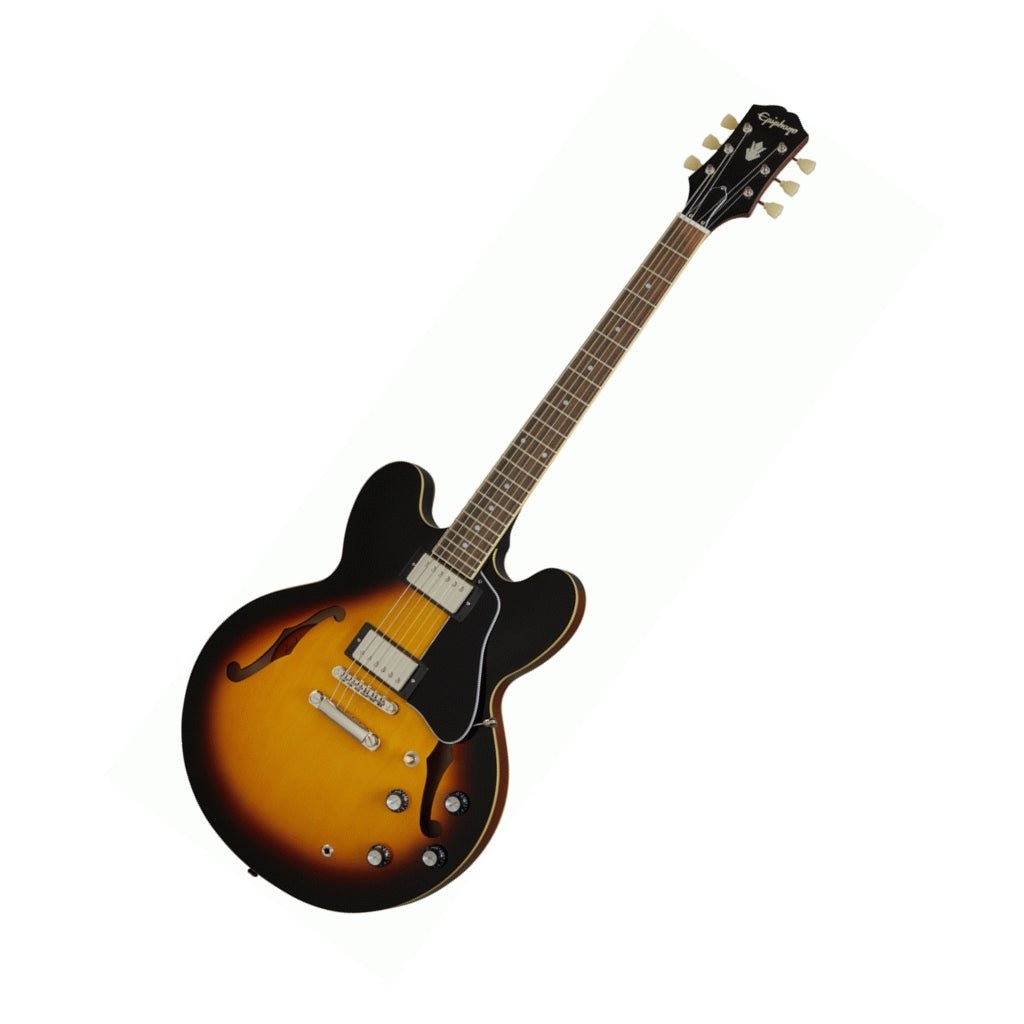 Epiphone ES-335 Rosewood Semi-Hollow Electric Guitar - Vintage Sunburst Electric Guitars Sky Music