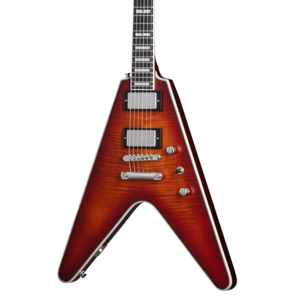 Epiphone Flying V Prophecy - Aged Bengal Tiger Burst Electric Guitars Sky Music