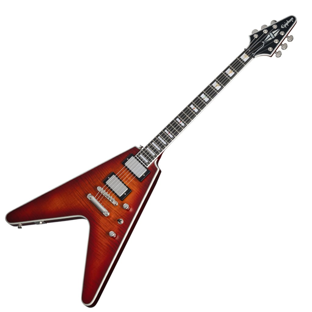 Epiphone Flying V Prophecy - Aged Bengal Tiger Burst Electric Guitars Sky Music