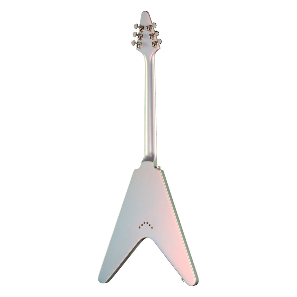 Epiphone Futura Flying V Custom Electric Guitar - Quicksilver Shift Electric Guitars Sky Music