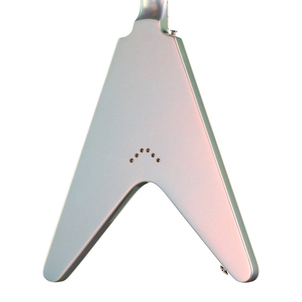 Epiphone Futura Flying V Custom Electric Guitar - Quicksilver Shift Electric Guitars Sky Music