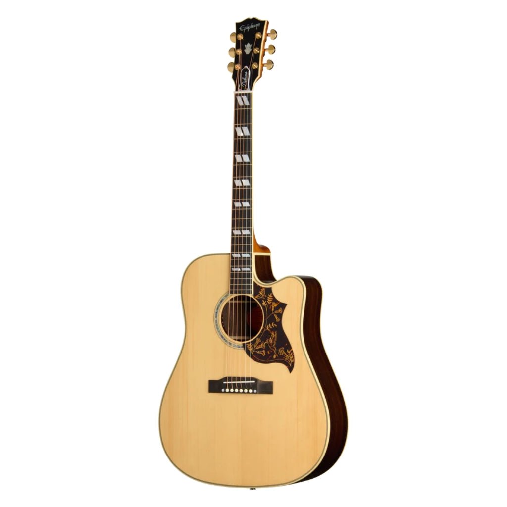 Epiphone Hummingbird Deluxe EC Acoustic-Electric Guitar - Natural Acoustic Guitars Sky Music