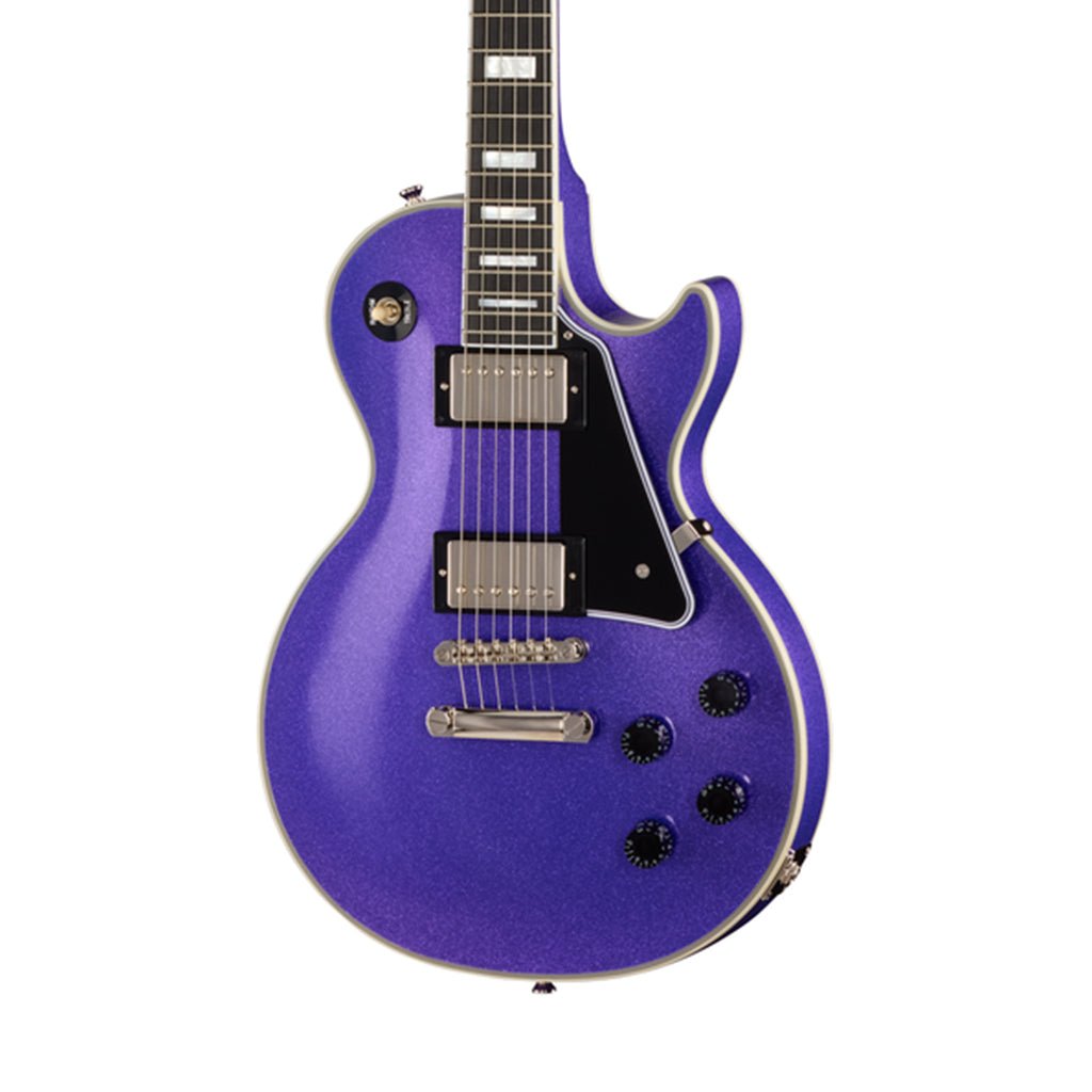 Epiphone Inspired by Gibson Custom Les Paul Custom Electric Guitar - Amethyst Sparkle Electric Guitars Sky Music