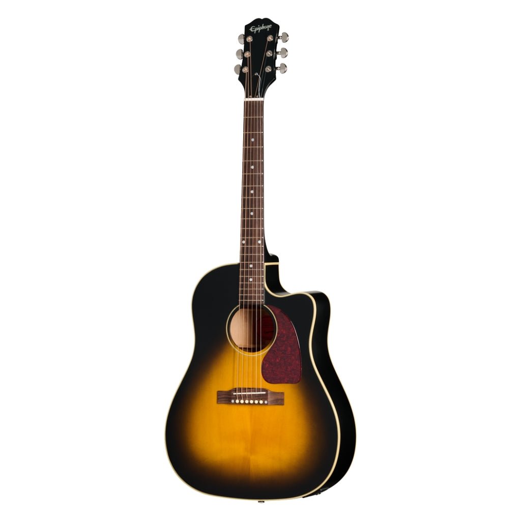 Epiphone J-45 Standard EC Acoustic Guitar - Vintage Sunburst Acoustic Guitars Sky Music