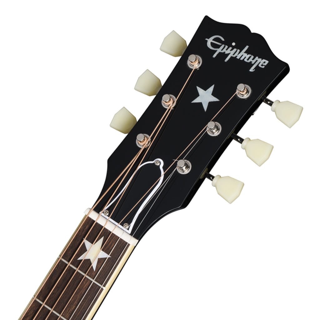 Epiphone J180 LS Ebony with Hardcase Acoustic Guitars Sky Music