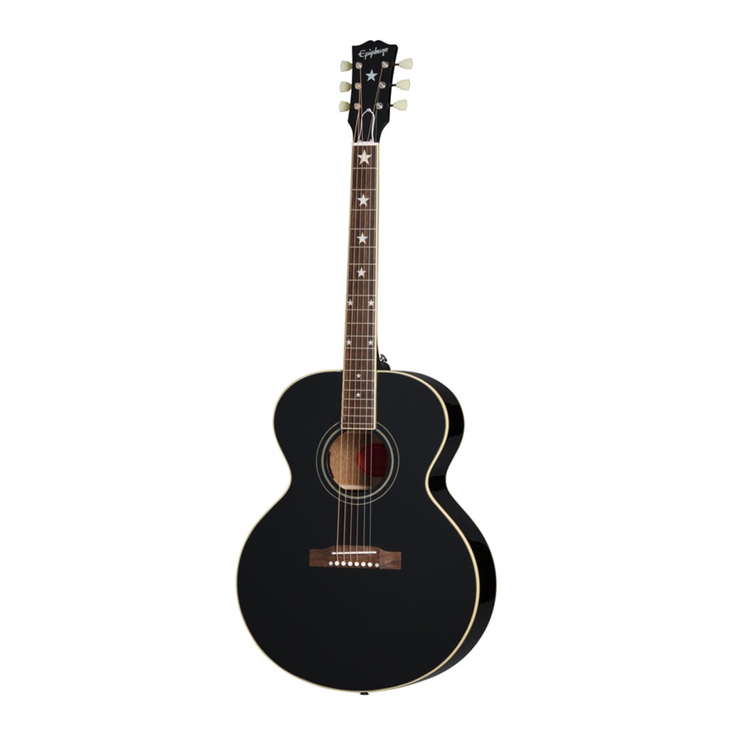 Epiphone J180 LS Ebony with Hardcase Acoustic Guitars Sky Music