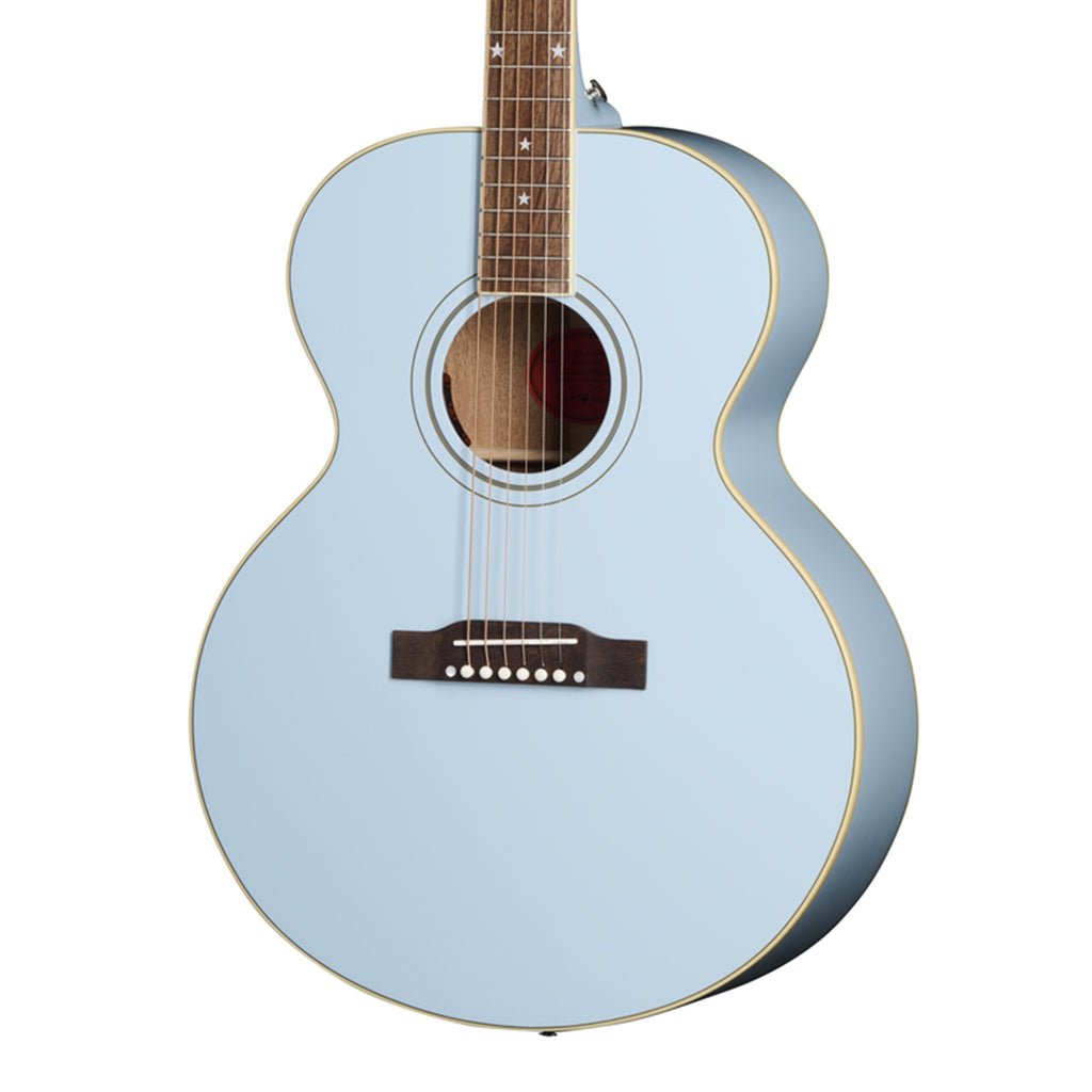 Epiphone J180 LS Frost Blue with Hardcase Acoustic Guitars Sky Music