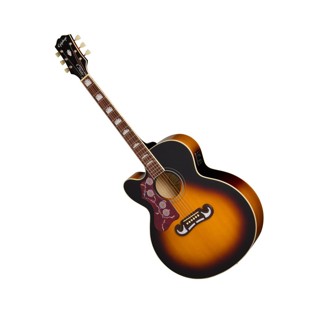 Epiphone J200 Studio EC Left Handed - Vintage Sunburst Acoustic Guitars Sky Music