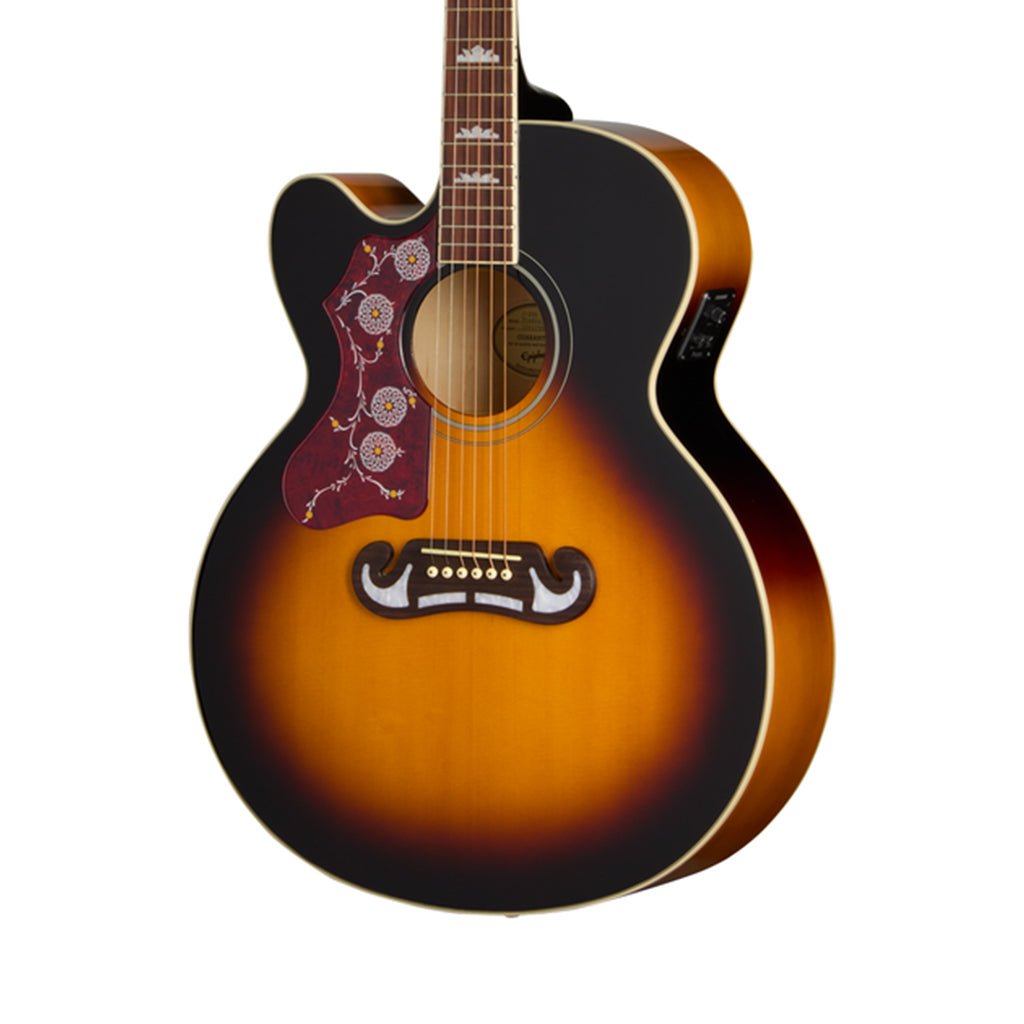 Epiphone J200 Studio EC Left Handed - Vintage Sunburst Acoustic Guitars Sky Music