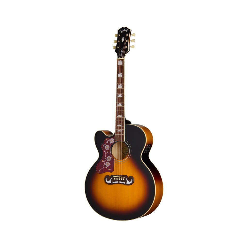 Epiphone J200 Studio EC Left Handed - Vintage Sunburst Acoustic Guitars Sky Music