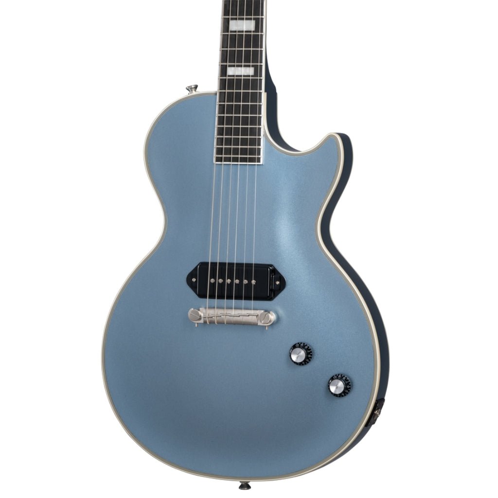 Epiphone Jared James Nichols "Blues Power" Les Paul Custom Electric Guitar - Aged Pelham Blue Electric Guitars Sky Music